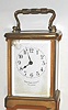 French, for Bailey, Banks and Biddle, Philad'a, Brass cased carriage timepiece with cylinder 'scape, souvenir quality Obis case, C.1900