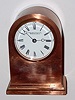 Chelsea Clock Co, Boston, DORIC, Boudoir clock in red brass, Chelsea catalog No. 172 and serial No. 73477, C1912
