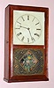 Smith and Goodrich, Bristol, Conn, miniature box fusee shelf clock, 1-day, C.1850