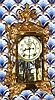 Ansonia Clock Co., "VISCOUNT" 4-glass crystal regulator, 8-day gong strike with open escapement on the dial center, C.1905.