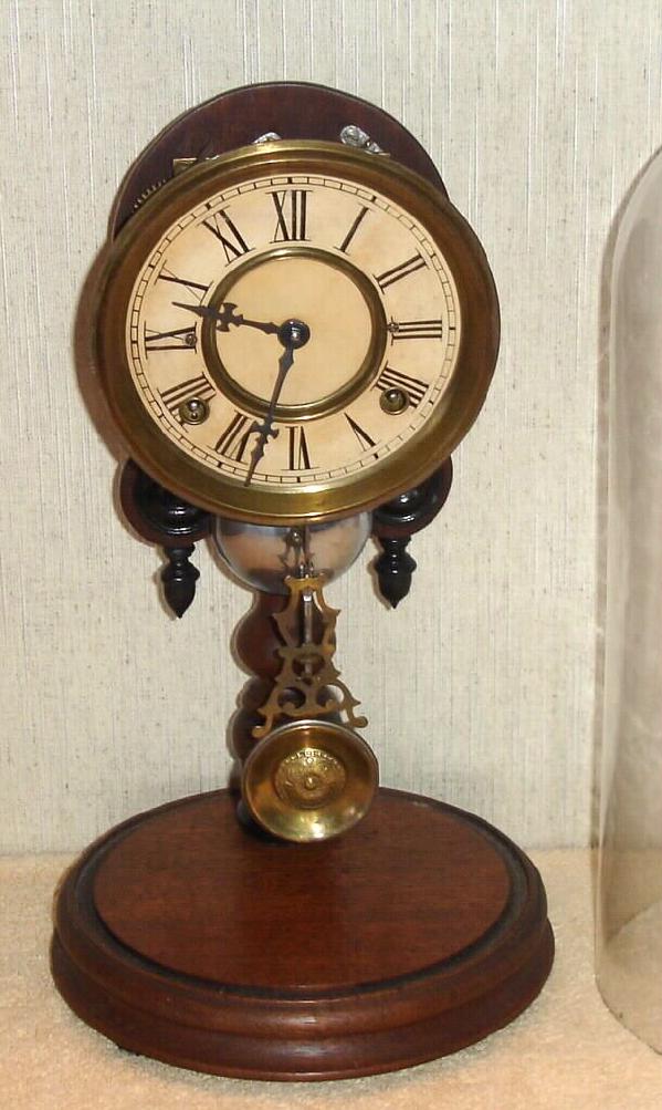 H. J. Davies, New York, C.1874/5, Single Post Crystal Palace with round dome, 8-day time and strike. — Antique Clocks Price Guide