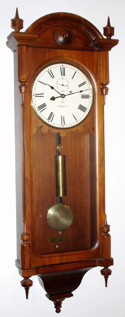 Seth Thomas Clock Co., C.1977 {dated}, "REGULATOR No. 6", re-issue, complete with label and crank, 8-day, weight driven. — Antique Clocks Price Guide