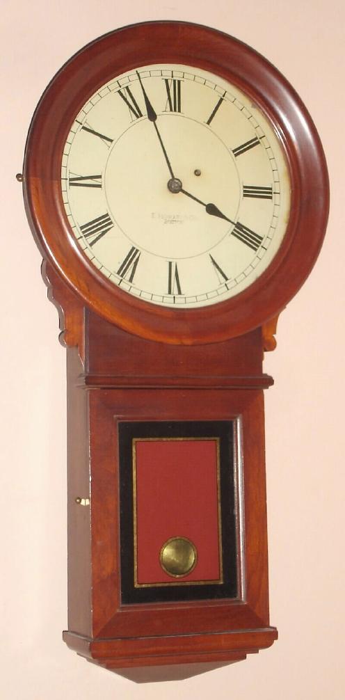 E. Howard and Co., Boston, C.1890, "REGULATOR No. 70", in a cherry case, weight driven, 8-day, 12 inch dial. — Antique Clocks Price Guide