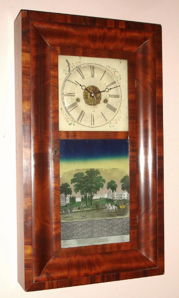 J. C. Brown, Forestville, Conn., C.1845, 8-day time/strike OG shelf clock. — Antique Clocks Price Guide