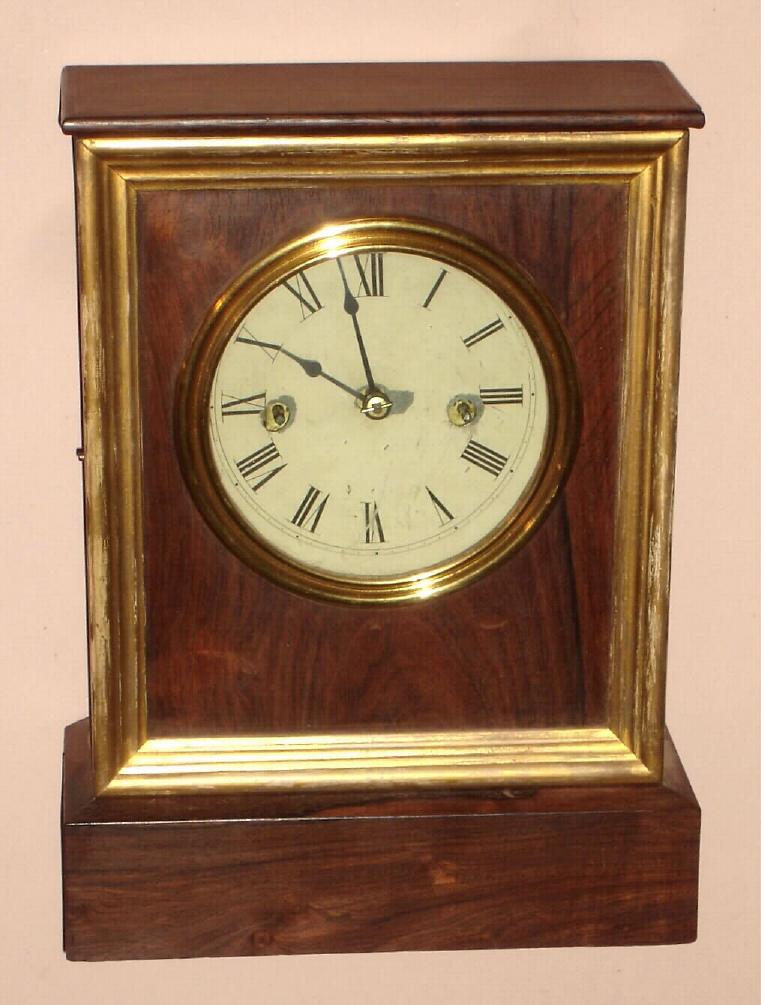 Chauncey Jerome, New Haven, Conn., C.1850, 8-day fusee time/strike shelf clock. — Antique Clocks Price Guide