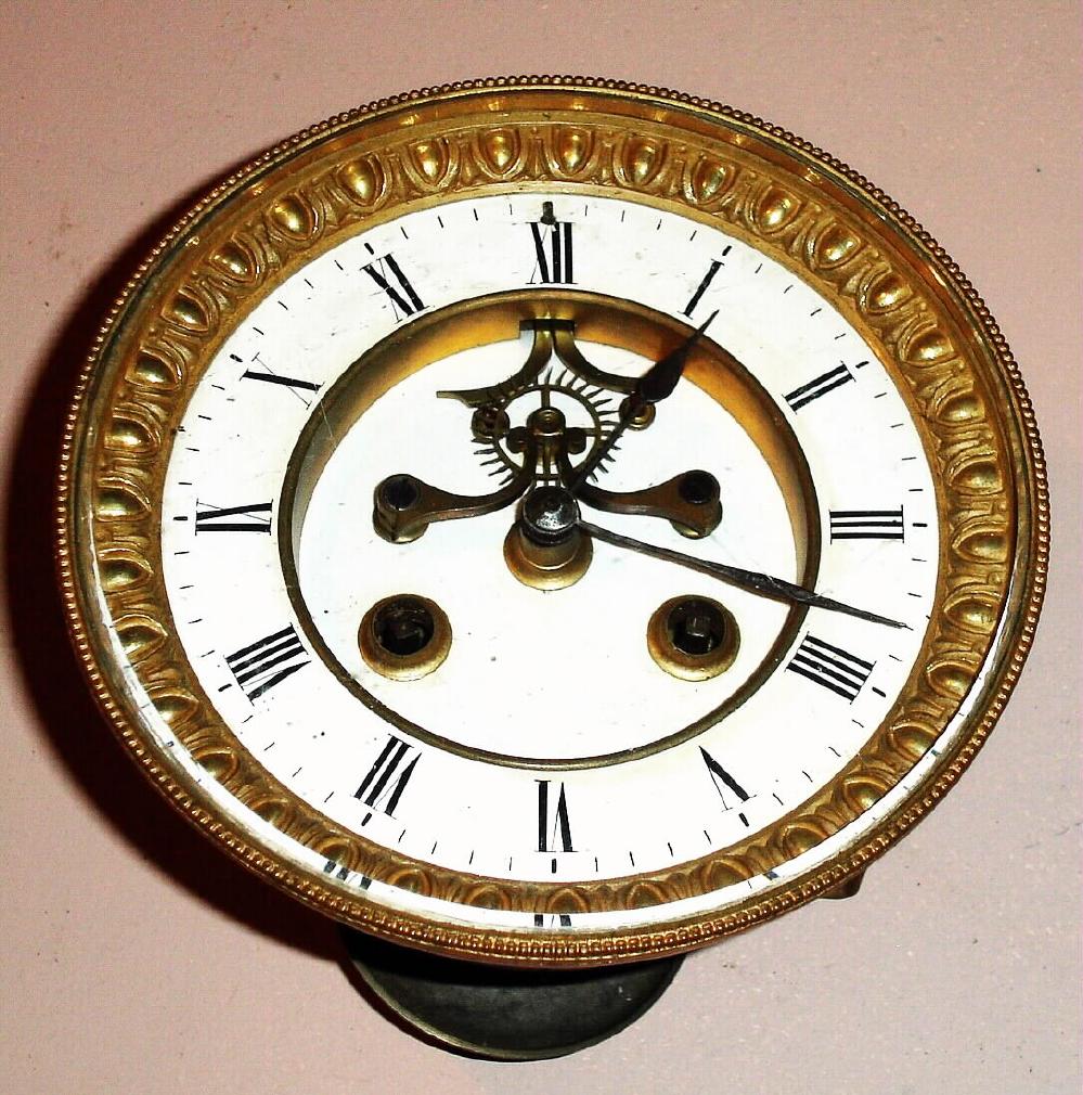 French dial and movement only, — Antique Clocks Price Guide