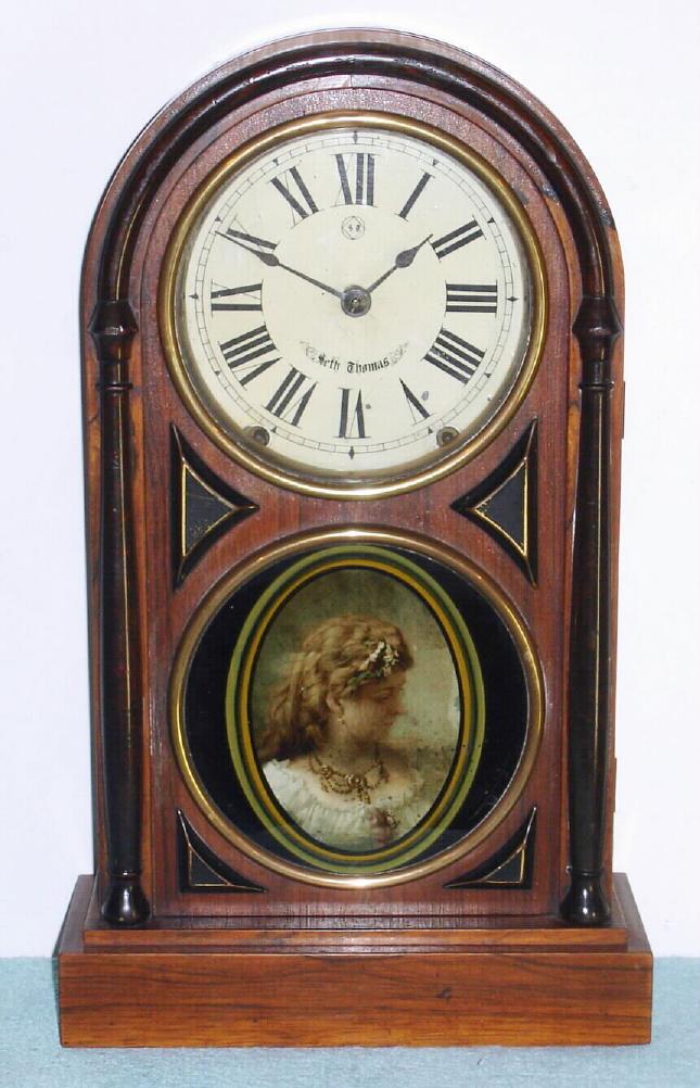 Seth Thomas Clock Co., 'CHICAGO' model from the City Series, time and gong strike, 8-day and in a rosewood case, c.1875 — Antique Clocks Price Guide