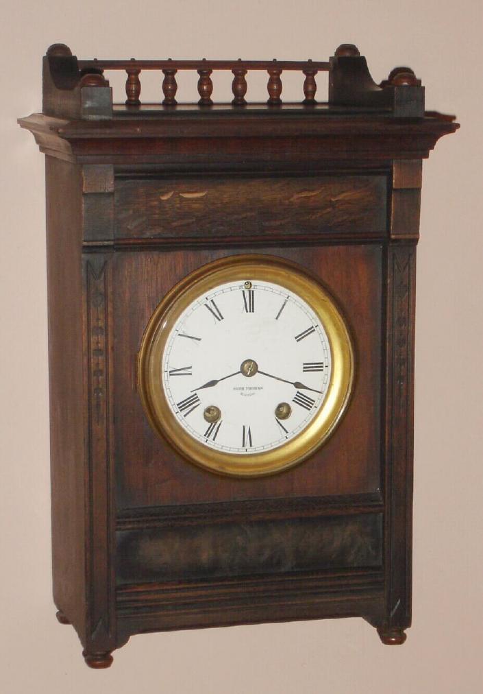 Seth Thomas' Sons and Co., NY., "NORMANDY". c.1881, with 15 day round mov't with polished pinions. — Antique Clocks Price Guide
