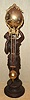 Ansonia Clock Co. New York, C.1895, "JUNO" BALL SWING, swinging arm timepiece, 8-day, the movement contained within the ball at top