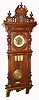 German, Gustav Becker, C.1895, 3-wt Grand Sonnerie "Vienna Regulator" in the Alt Deutsch double door style., 8-day [full quarter striking].