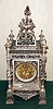 Ansonia Clock Co., New York, C.1880, "REGENT" , large and imposing mantel clock, with extra fancy cast brass dial [floral motif} with garland support for the front pivot.