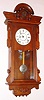 Seth Thomas Clock Co., "PANAMA", Circa 1886, 8-day spring, time/strike walnut case wall clock, uses large lyre movement with Geneva stops intact