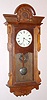 Seth Thomas Clock Co., "PANAMA", Circa 1886, 8-day time/strike walnut case wall clock.