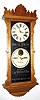 Ithaca Calendar Clock Co., "Advertising Index", Circa 1885, 8-day time/strike calendar wall clock, Smoke Seal Skin 10 cent Cigars, Smoke La Valnette 5 cent Cigars, Mfg by S. F. Hess and Co., Rochester, NY.