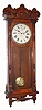 New Haven Clock Co., "Elfrida", Circa 1900, 30-day double wind {duplex spring} wall timepiece.