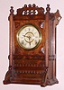 Waterbury Clock Co., "Cabinet E", Circa 1887, 8-day time/strike mantel clock.