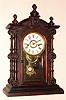 Welch, Spring and Co., "PATTI No. 1", Circa 1885, 8-day time/strike rosewood case mantel clock.