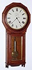 Seth Thomas Clock Co., Thomaston, CT, "REGULATOR No. 3" with 12 sided top bezel, in oak, 8-day weight driven timepiece, c.1870