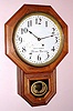 Seth Thomas Clock Co, C.1891 {dated on rear}, 12 short drop octagon, made under contract for Union Pacific Railway. Note the dial is signed Union Pacific, the label [40% missing] is special for Union Pacific, and the rear of the case is also stenciled "Union Pacific".