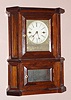 Atkins Clock Co, Bristol, Conn, ,1860, "PARLOR No. 1", rare model double fusee, "Equalizing Spring" 30-day shelf clock, rosewood, time only.