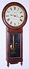 Seth Thomas Clock Co., Thomaston, Conn, C.1886, "REGULATOR No. 1", mahogany case, 8-day, with large movement [similar to No. 3], w/ maintaining power and vernier adjustable beat setting.