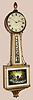Boston area banjo clock, C.1820, dial signed: No. 1837, A. Willard, Jr., Boston, weight driven, eight day with barbed hands, and with a bracket of the same period, currently detached.