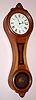 E. Howard and Co., Boston, C.1890, REGULATOR No. 10, figure 8 wall timepiece in walnut, 8-day, weight.