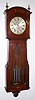 Waltham Clock Co., Waltham, Mass, C.1940, Custom regulator, made for E. S. French, President of the Boston and Maine Railway. With 3-jar mercury pendulum [nickel finished metal jars], and with dead beat escapement, Geneva stopwork and maintaining power. Weight descends left side of case. See condition for provenance.