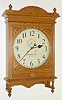 Seth Thomas Clock Co., Thomaston, Conn, C.1896, oak cased "LOBBY 18 INCH", with 15-day duplex spring timepiece movement.