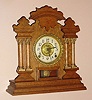 E. Ingraham and Co., C.1913, "Cabinet No. 8 variant", 8-day time/strike mantel clock.