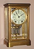 Seth Thomas Clock Co., C.1911, "EMPIRE No. 0", 8-day time/strike crystal regulator mantel clock.
