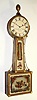 Samuel Whiting, Concord, Mass., C.1825, 8-day banjo or patent timepiece, weight driven.