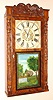 Eli Bartholomew and Co., Bristol, Conn., C.1833, 30-hour time/strike wood movement, carved half column and splat shelf clock.