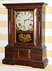 Atkins Clock Co., Bristol, Conn., C.1863, "LONDON" model, 8-day time/strike shelf clock.