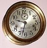 Seth Thomas Clock Co., ENGINE LEVER, c.1935, rolled brass tub and hinged bezel, with duplex spring lever timepiece movement No. 10.