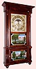 Birge, Mallory and Co., Bristol, Conn., Circa 1840, 8-day time/strike full column and cornice Empire shelf clock.