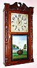 E. and G. W. Bartholomew, Bristol, Conn., Circa 1830, 30-hour time and bell strike carved column and eagle splat shelf clock, wooden mov't, 2-wt.