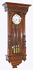 Austrian, 3-wt Grand Sonnerie, full quarter striking wall clock, in a walnut case, C.1875