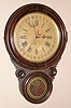 E. Ingraham and Co., Bristol, Conn, DEW DROP CALENDAR, round drop wall clock, 8-day, time.