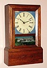 Bradley Mfg Co., Southington, Conn, 8-day cottage clock in rosewood, C.1850