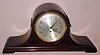 Seth Thomas Clock Co., WESTMINSTER TAMBOUR, in mahogany, 8-day quarter hour chime clock, C.1925.