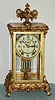 Ansonia Clock Co., "CROWN" 4-glass, crystal regulator, with open escapement on the dial, 8-day, gong strike, C.1914.
