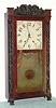 Hopkins and Alfred, Harwinton, Conn, C.1835, Carved column and splat, 1-day wooden works, bell strike.