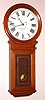 Unsigned Boston / Chelsea Pendulum No. 3 (Variant) wall regulator, weight driven, C.1896/7, serial No. 417 with long pendulum, retailed by Le Forrest A. Hall and Co., Boston, the case of cherry.