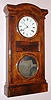 Seth Thomas Clock Co, Thomaston, Conn, Parlor shelf clock in rosewood, 2-weight gong striking, 8-day. This model most commonly occurs as a double dial calendar clock, however a few were made without the calendar. The door has standard t/s clock operating instructions, C.1868