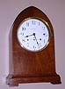 Seth Thomas Clock Co., Thomaston, Conn, CHIME CLOCK No. 16, large [8"] dial, with 4 bells, playing Westminster tune on quarter hours.
