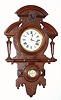 C.1874, Ansonia Brass and Copper Co., "NEW YORK", 8-day time and strike, Victorian style wall clock.