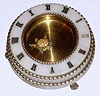 George Dorne, c.1974, TURTLE CLOCK, reproduction of well figured marble, and with a battery movement.