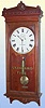 Seth Thomas Clock Co., c.1909, 'REGULATOR No. 30', fine wall clock in cherry, and with "Standard Time" gold leaf on original glass, weight driven, 8-day, C.1900.
