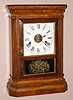 Seth Thomas Clock Co, ST. LOUIS model from city series, 30-hour time, gong strike and alarm, in an ash and rosewood veneered case, C.1880